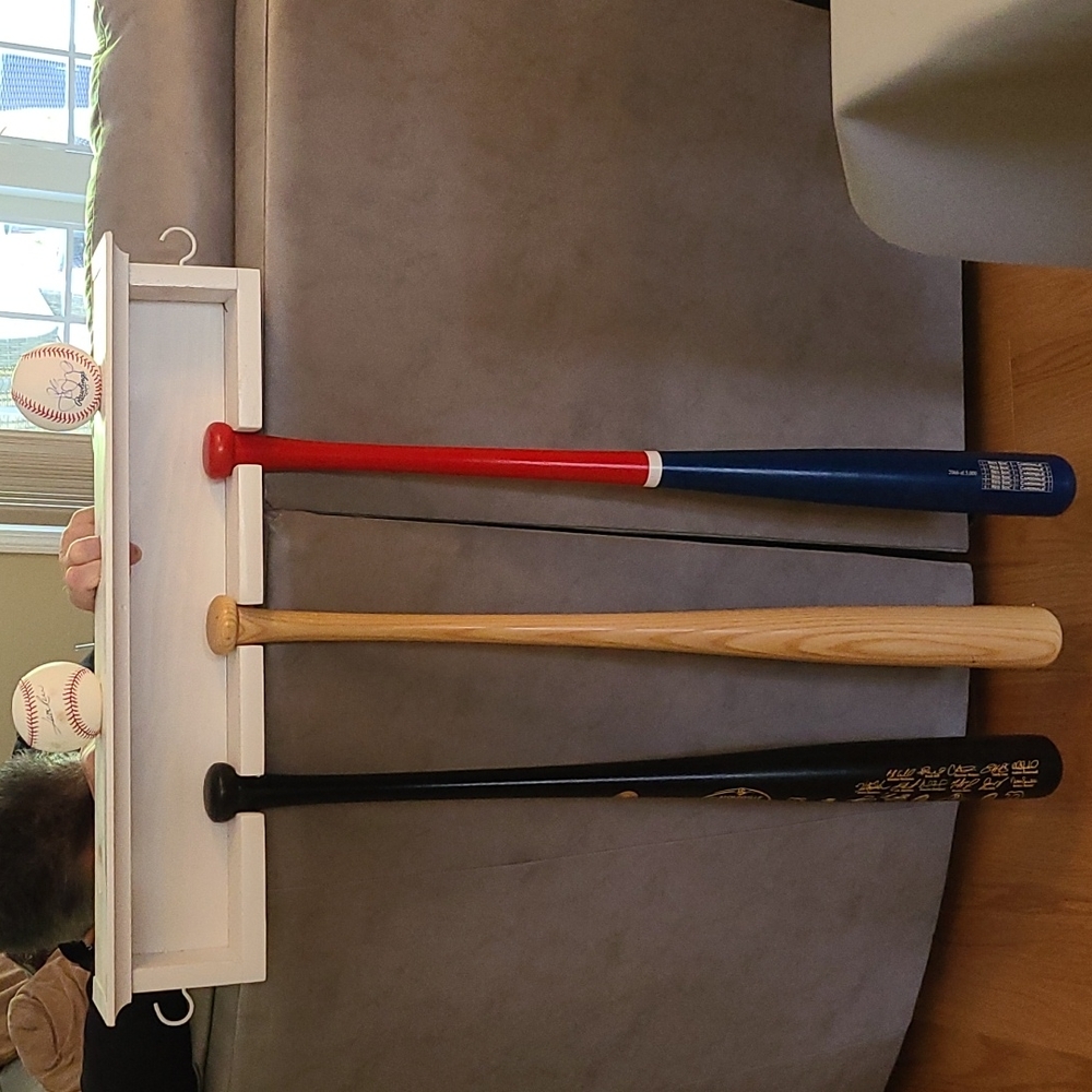 Baseball wooden shelf